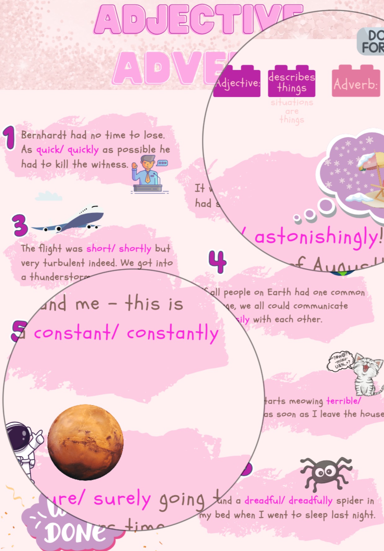 Adverbien Oder Adjektive Englisch übungen AB Adjektive/Adverbien adjectives/ adverbs - Anders Englisch Lernen